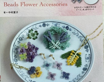 Accesorios de flores de puntada de cuentas - Libro de artesanía japonés
