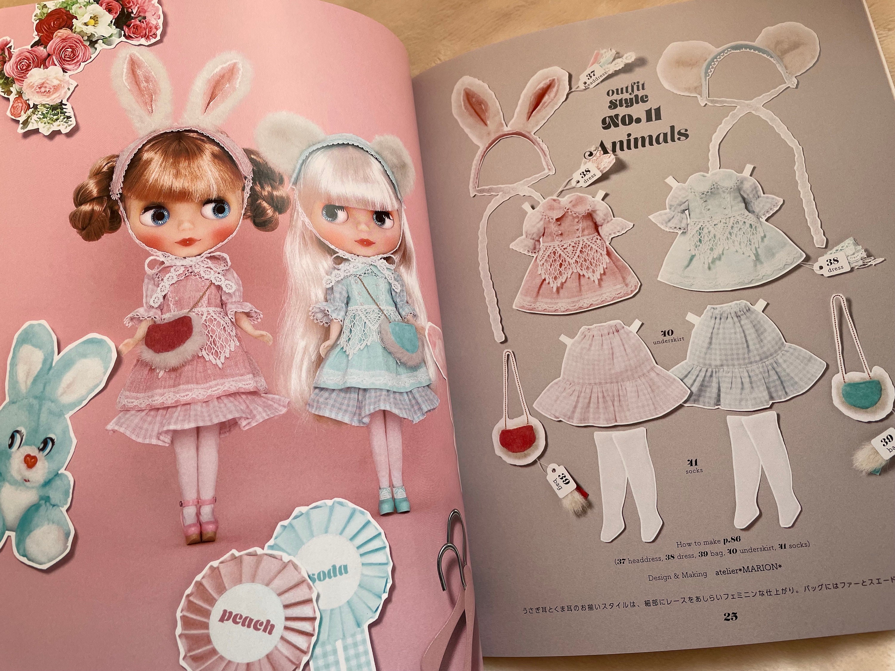 Blythe Outfit Sewing Book - Japanese Craft Patterns Book - Etsy