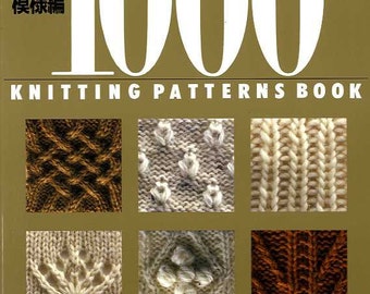 1000 STRICKMUSTERBUCH (700 Strick- und 300 Häkelmuster) – Japanisches Bastelbuch