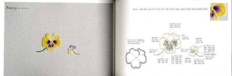 Ayako Otsuka Flower Embroidery Japanese Craft Book image 5