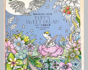 Ruby's Sweet Dream Coloring Book by Inko Kotoriyama - Japanese Craft Coloring Book