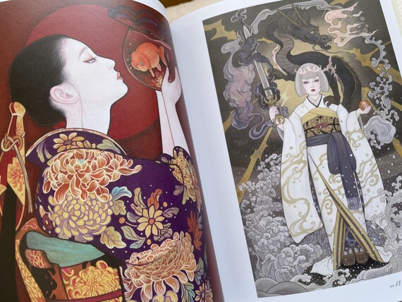 加藤美紀 花咲く乙女たちのぬりえ プレミアム - 日本のぬりえ - Etsy 日本