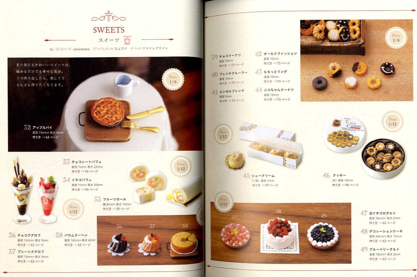 Polymer Clay Miniature Food Recipe Book- Japanese Craft Book