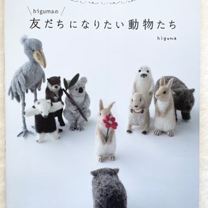 Cute FELT Wool Animals by Higuma - Japanese Craft Book