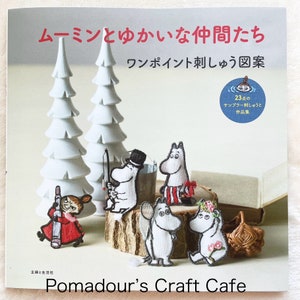 Moomin and Friends Embroidery Designs - Japanese Craft Book