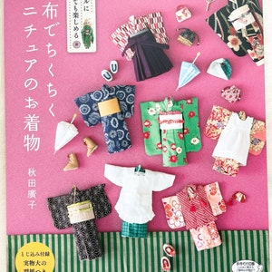 Doll&#39;s Miniature Kimono for Licca Doll Size Dolls - Japanese Craft Book