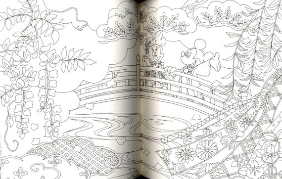 Download Disney S Coloring Book Japanese Coloring Book Etsy