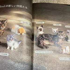 I LOVE to make them mine Needle Felt Realistic KITTENS and CATS Japanese Craft Book image 2