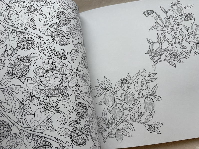 William Morris Coloring Book - Japanese Coloring Book image 3
