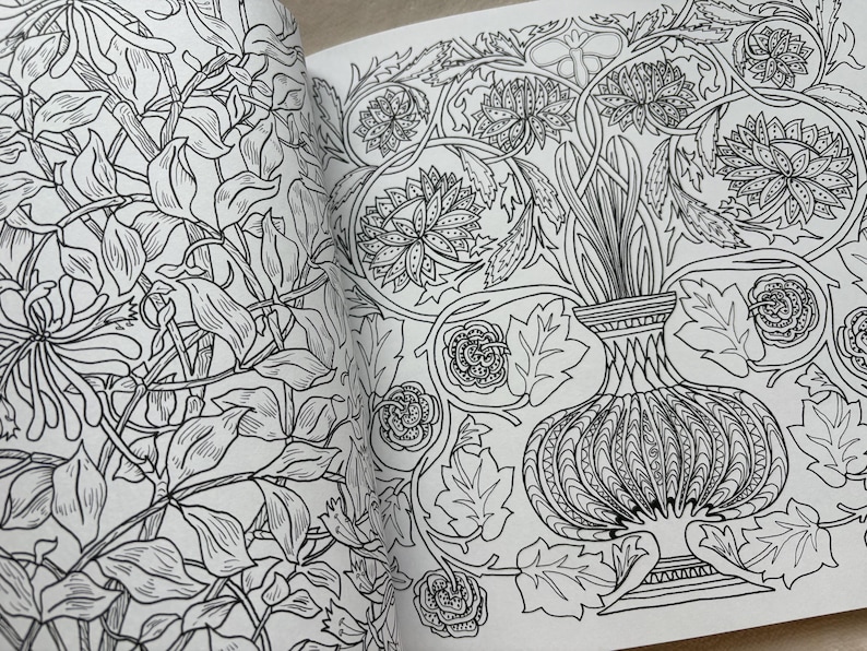 William Morris Coloring Book - Japanese Coloring Book image 6