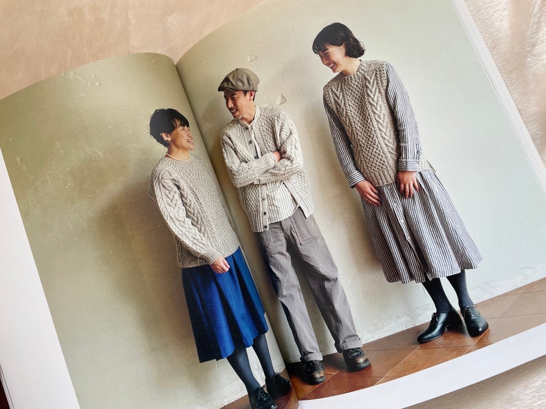 ARAN Knit Clothes that you love in your lifetime Japanese Craft Book image 2