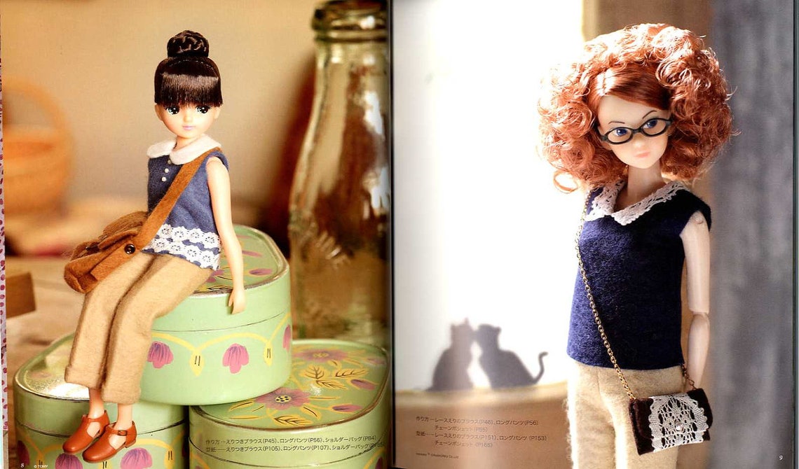 Dolly Dolly Simple DOLL Coordinate Recipe Felt Dress Book Etsy