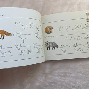 How to Draw Animals Illustration Lesson Book - Japanese Craft Book - Etsy