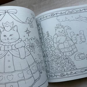 Alice and Dinah's Adventures in Wonderland Coloring Book - Japanese Coloring Book image 13