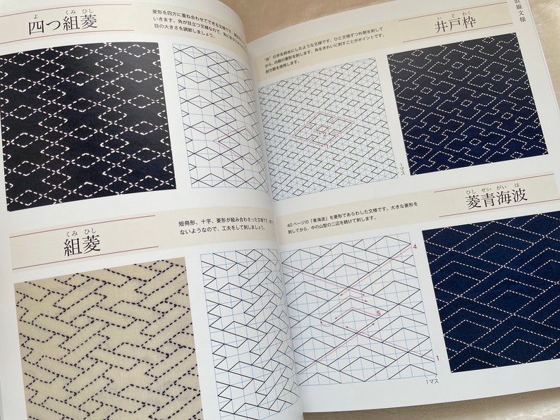 92 DESIGN Sashiko Embroidery Japanese Craft Book image 2