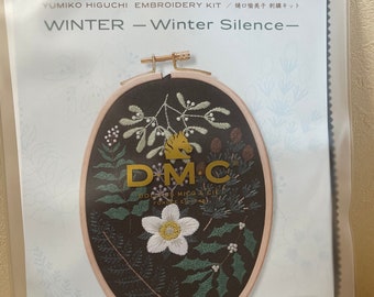 Kit de broderie Yumiko Higuchi Winter silence par DMC - Kit de création artisanale japonaise