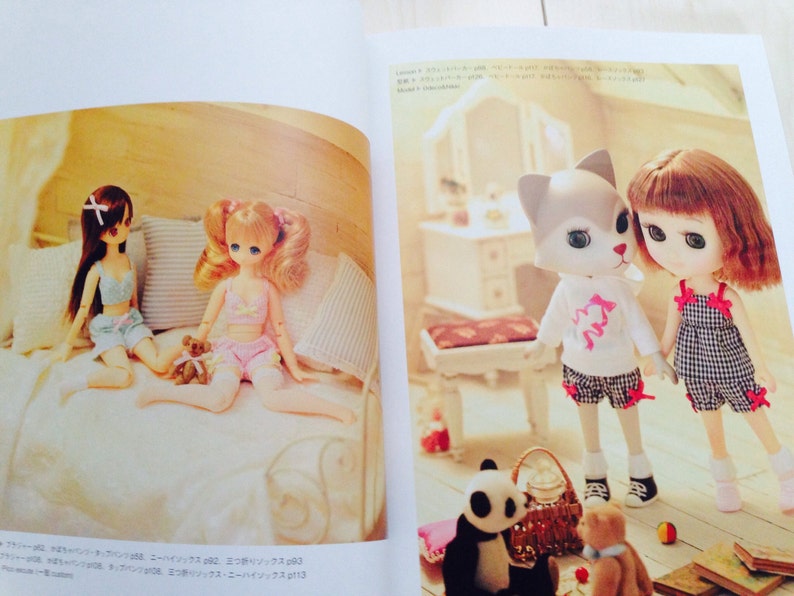 Dolly Dolly DOLL COORDINATE RECIPE for Small Dolls Japanese Craft Book image 3