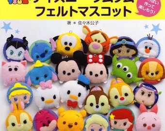 Disney Tsum Tsum Felt Mascots - Japanese Craft Book