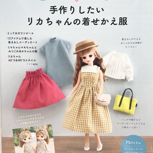 Licca Doll&#39;s Miniature Dresses and Accessories - Japanese Craft Book
