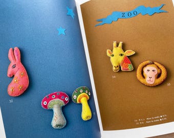 [専用　メル88786様]ブローチ 刺繍 ストラップ フェルト フェルトとビーズで作る刺繍ブローチ - 日本のクラフトブック - Etsy 日本