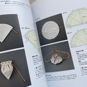 Drawstring Sample Book The Drawstring Bag Pattern Book - Japanese Craft Book - Etsy