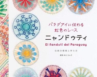 Ñandutí Paraguayaanse geborduurde kant-Japans handwerkboek