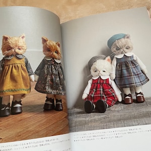 DRESS Up Stuffed Animal Cats Japanese Craft Book image 4