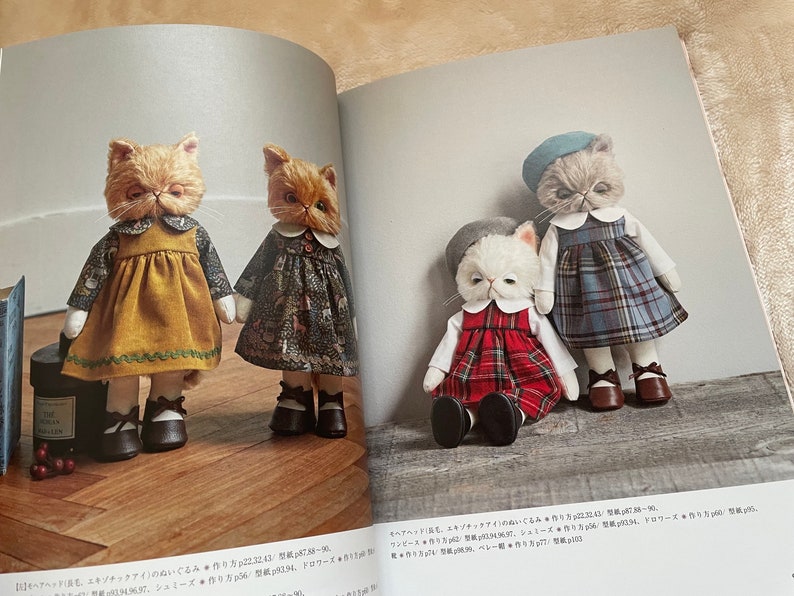 DRESS Up Stuffed Animal Cats Japanese Craft Book image 4