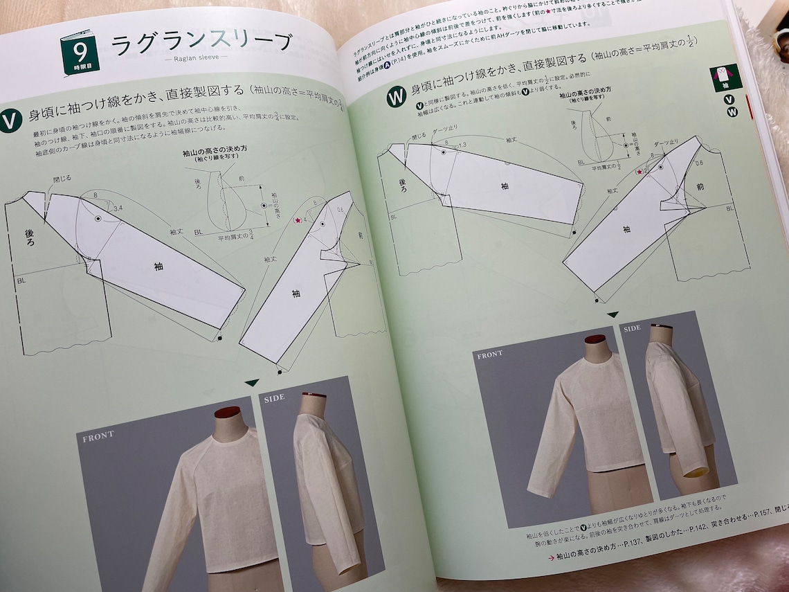 Bunka Fashion School Tops Pattern Lesson - Japanese Craft Pattern Book ...
