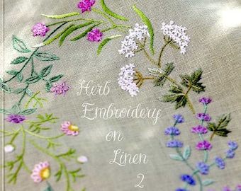 Herb Embroidery on Linen - Japanese Craft Book