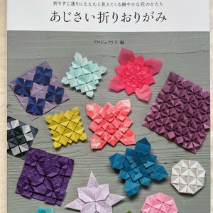 Hydrangea Fold L'arte di piegare la carta Libro di origami - Libro di artigianato giapponese