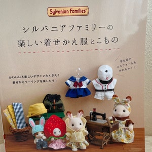 Sylvanian Families and Calico Critters Fun Dresses and Accessories - Japanese Craft Book