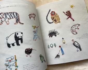 動物園の動物刺繍デザインブック - 日本の手芸本 - Etsy 日本