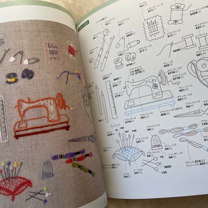 Libro de lecciones de bordado de Atelier Fil Libro de artesanía japonés imagen 7