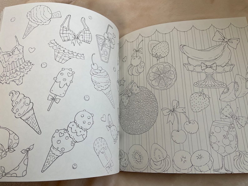 FARBEN machen Sie glücklich Traum Fantasy Malbuch Japanisches Malbuch Bild 2
