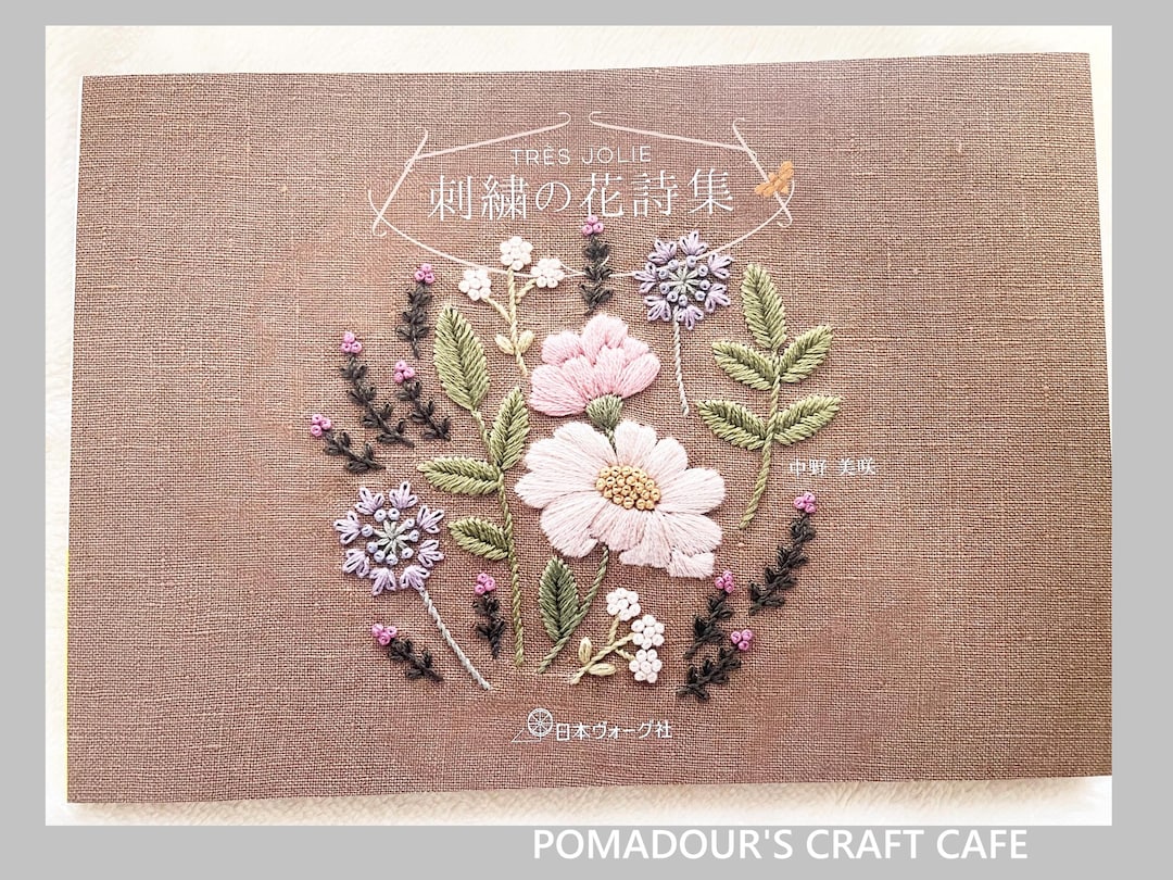 Tres Jolie's Floral Embroidery - Japanese Craft Book - Etsy Denmark