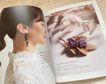 BEAUTIFUL Crochet Flowers With Silk Threads Japanese Craft Pattern Book 