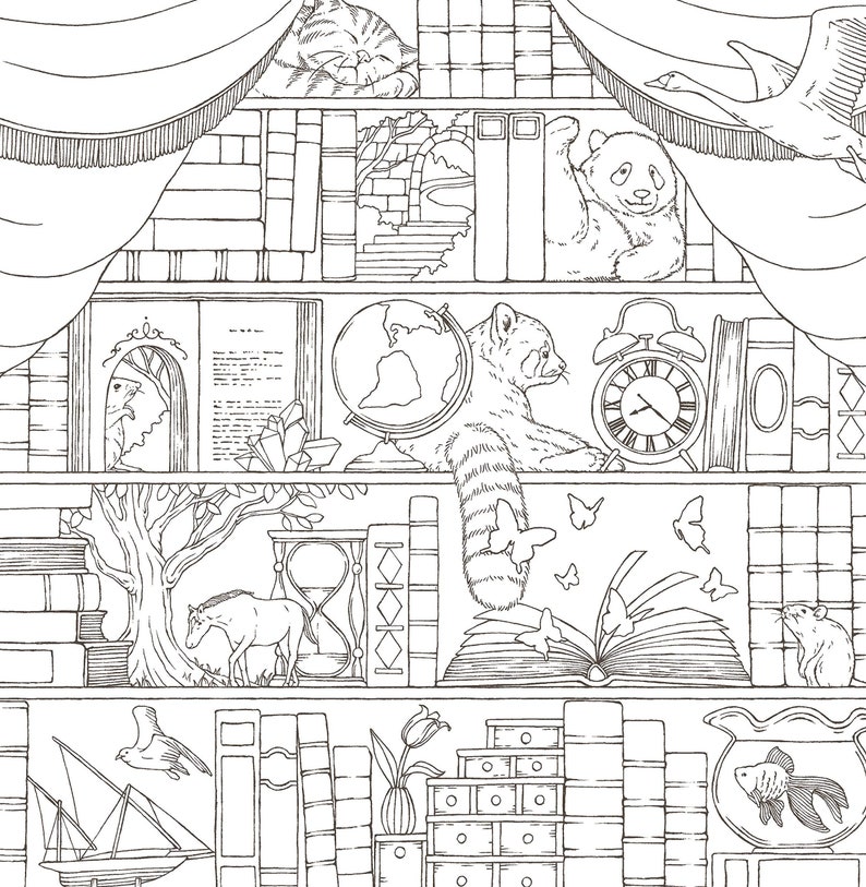 Symphony of Cute Animals Japanese Coloring Book de Kanoko Etsy