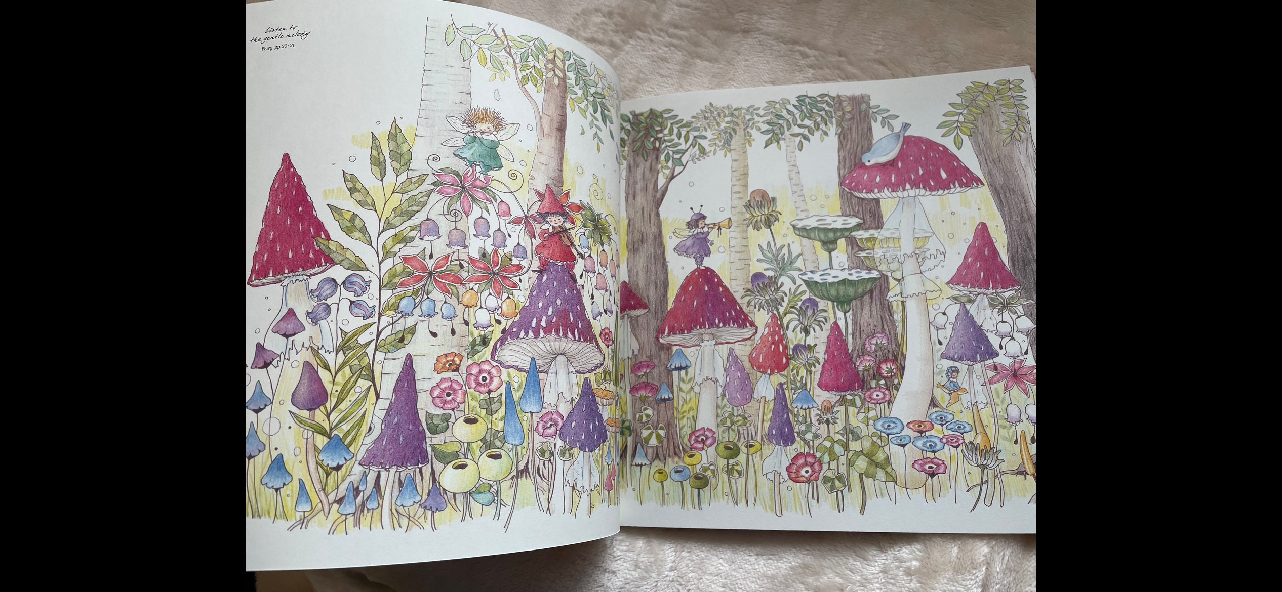 Coloring Book A Lot of Flowers in Wonderland Secret Invitation Japanese Book