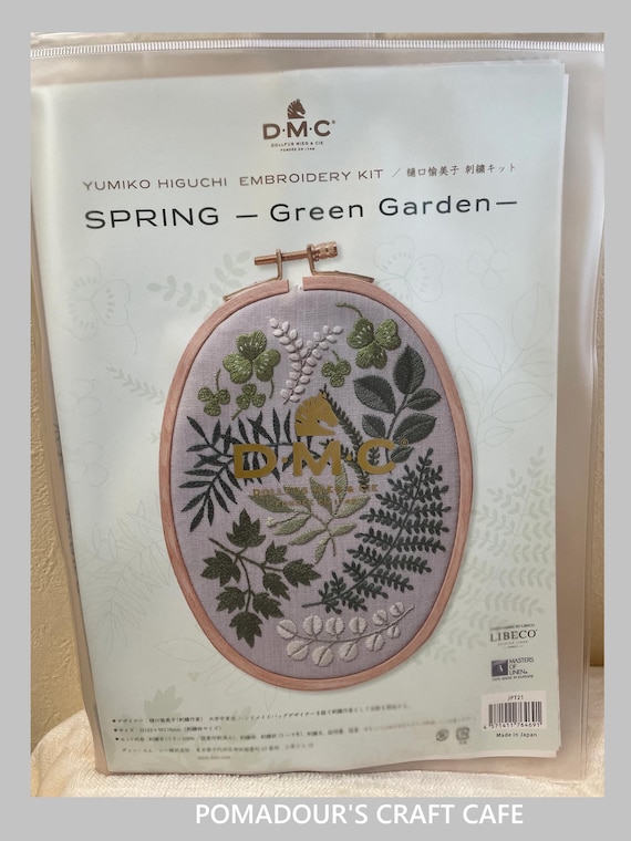 Yumiko Higuchi Embroidery Kit Spring Green Garden by DMC