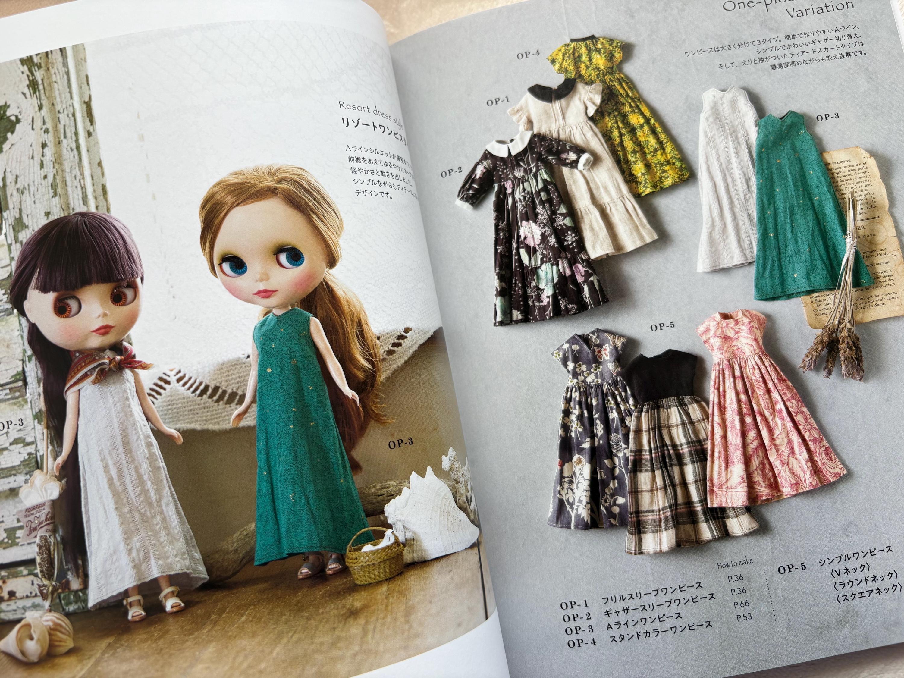 22cm Doll Clothes Sewing Book – Adult Style Outfits & Town Wear