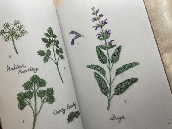 Kazuko Aoki Embroidered Kitchen Garden - Japanese Craft Book