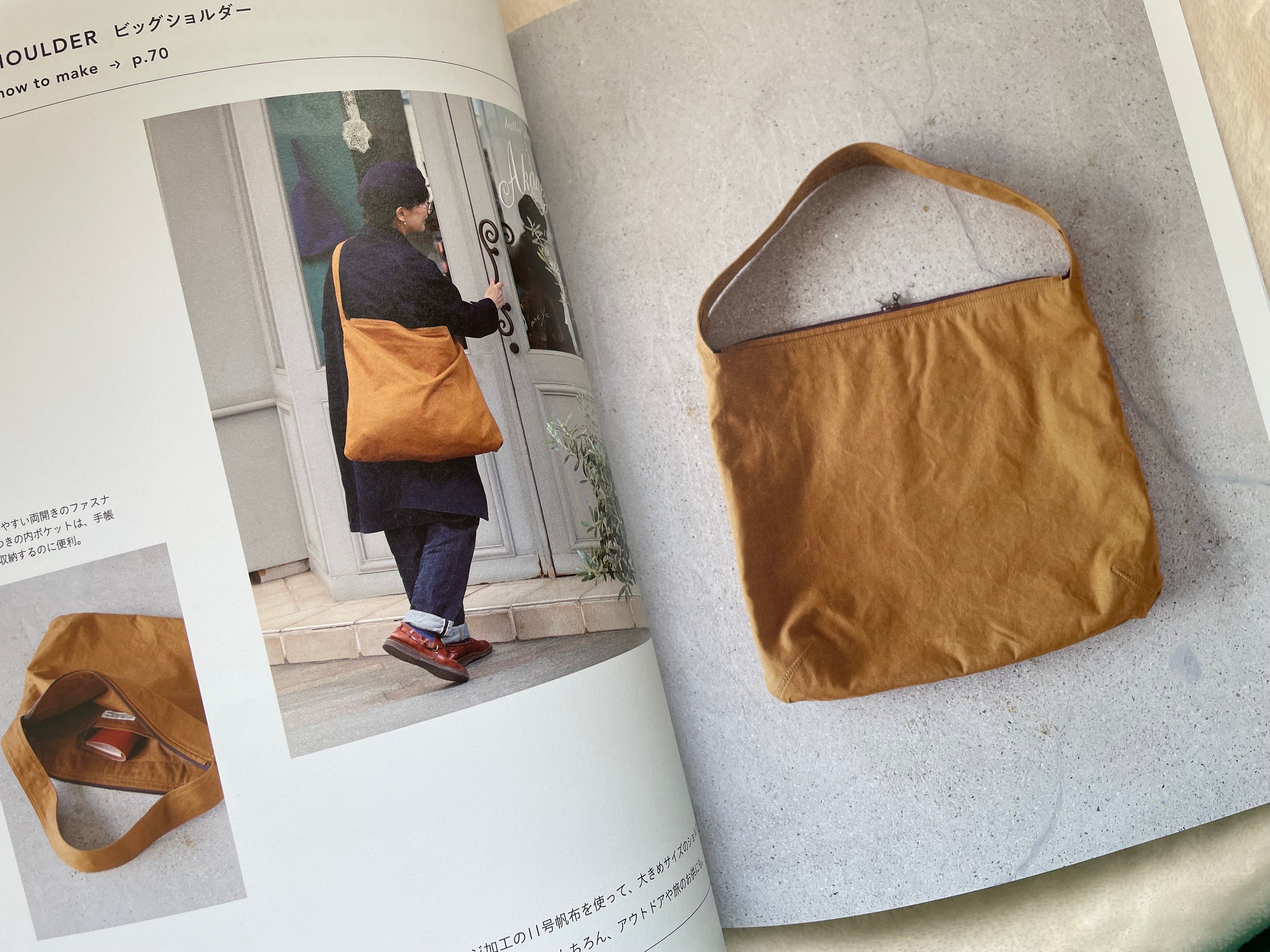 My Everyday Canvas Fabric Bags - Japanese Craft Book - Etsy