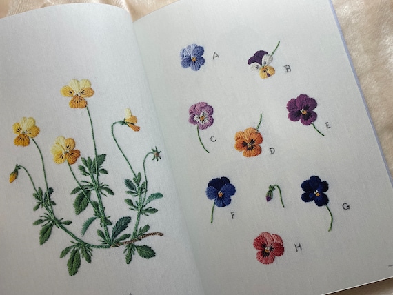 Kazuko Aoki Embroidered Garden Flowers - Japanese Craft Book MM - Etsy