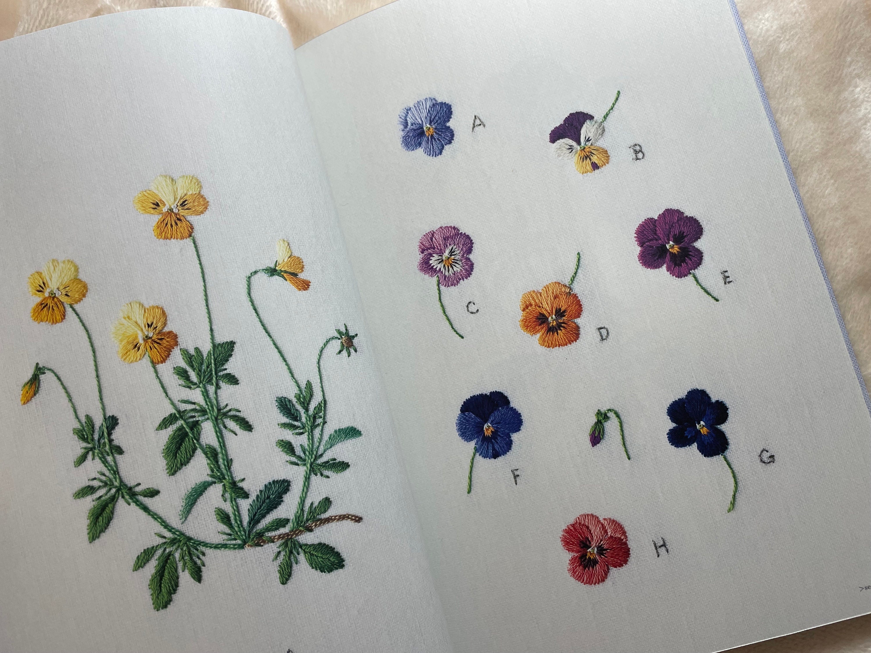青木和子刺繍の庭の花 - 日本の手芸本 MM - Etsy 日本