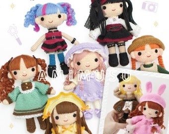 Let's Make a Crochet Doll AMIMUSU and her ideal clothes - Japanese Craft Book