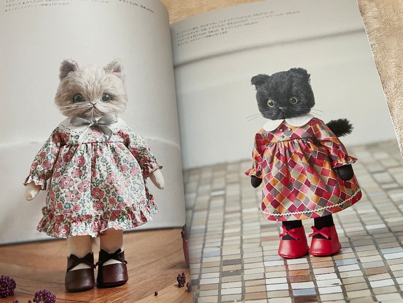 DRESS Up Stuffed Animal Cats Japanese Craft Book image 3