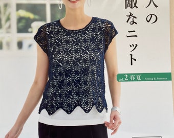 Nice Knit and Crochet Wear for Adult - Japanese Craft Book