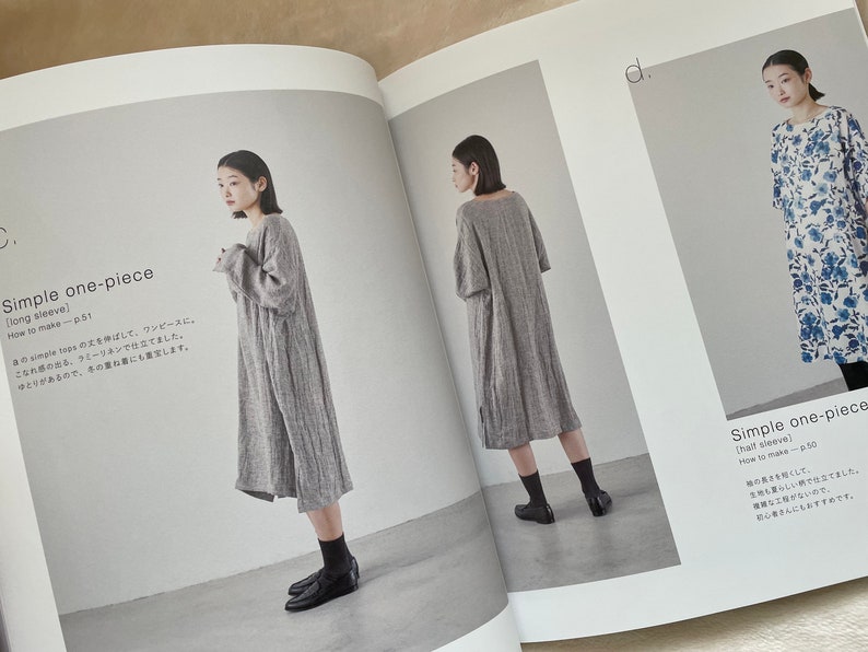 SIMPLE Chic Adult Clothes Japanese Craft Pattern Book image 3