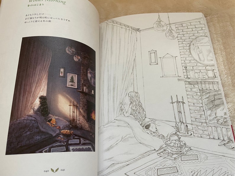 FOREST Girl’s Coloring Book Vol 2 My Own Time - Japanese Coloring Book (NP) image 2